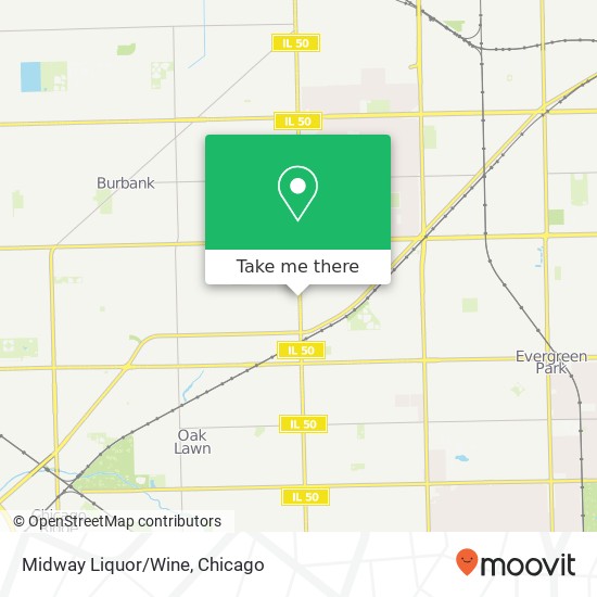 Midway Liquor/Wine map