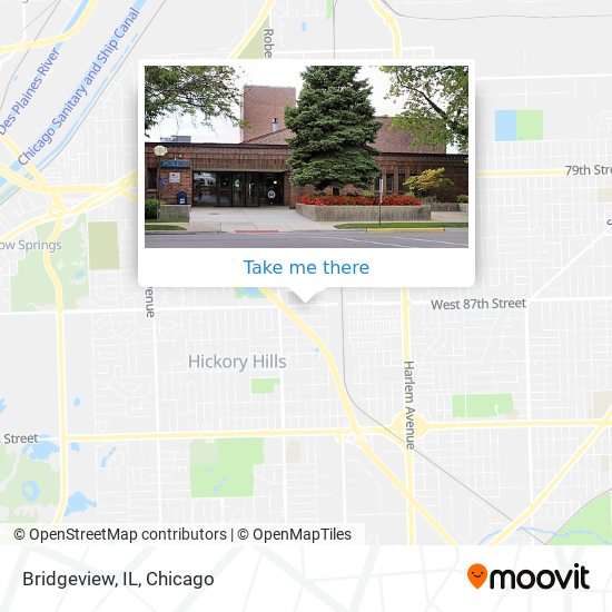 Bridgeview, IL map