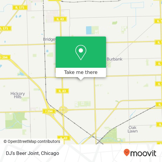 DJ's Beer Joint map
