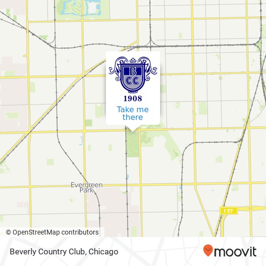 Beverly Country Club map