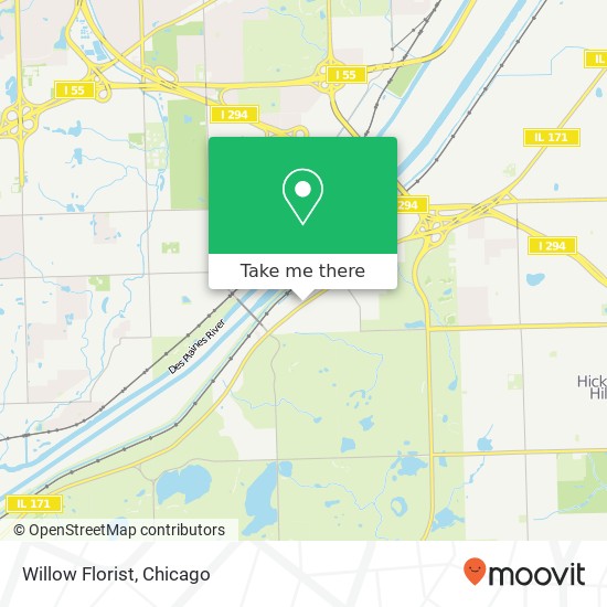 Willow Florist map