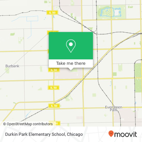 Durkin Park Elementary School map