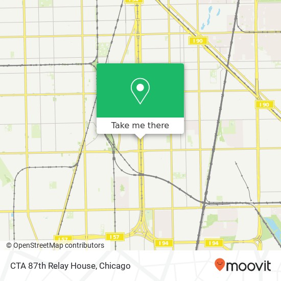 CTA 87th Relay House map