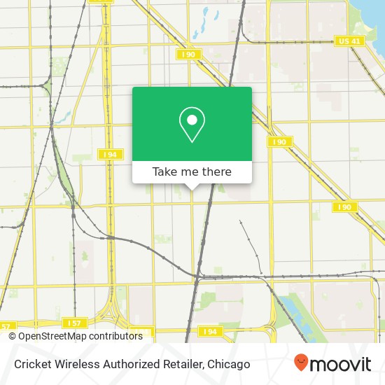 Mapa de Cricket Wireless Authorized Retailer