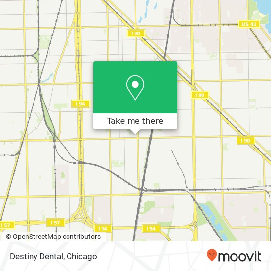 Destiny Dental map