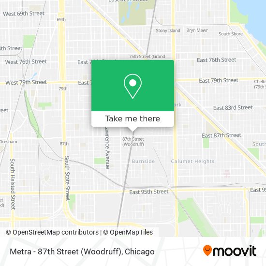 Metra - 87th Street (Woodruff) map
