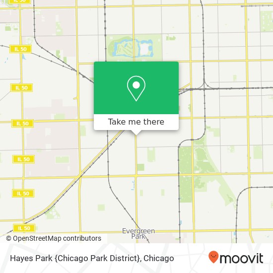 Mapa de Hayes Park {Chicago Park District}