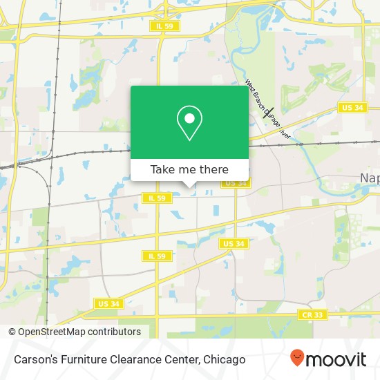 Mapa de Carson's Furniture Clearance Center