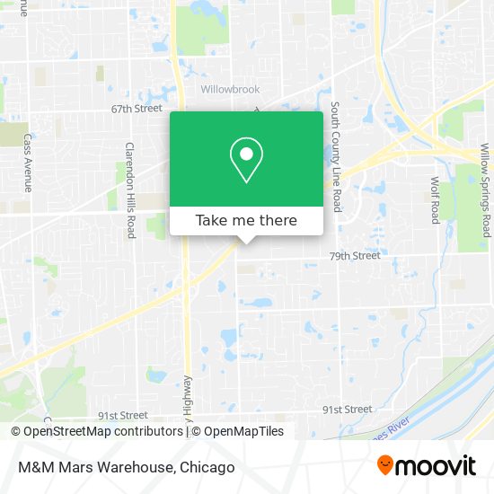 M&M Mars Warehouse map