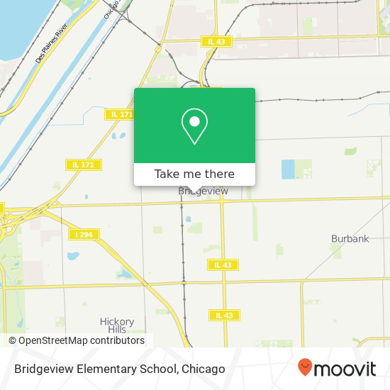 Bridgeview Elementary School map