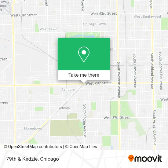 79th & Kedzie map