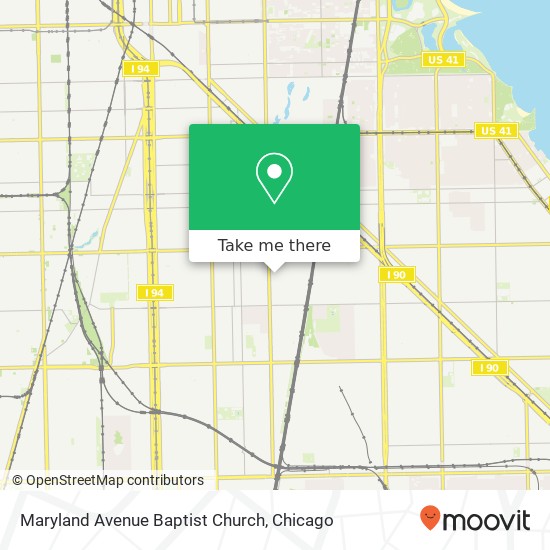 Maryland Avenue Baptist Church map