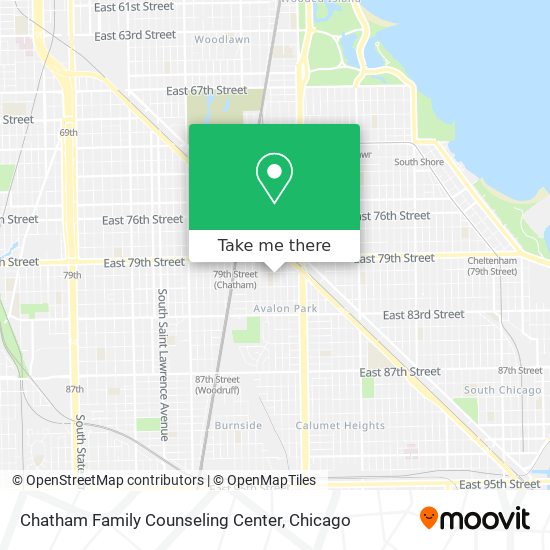 Mapa de Chatham Family Counseling Center