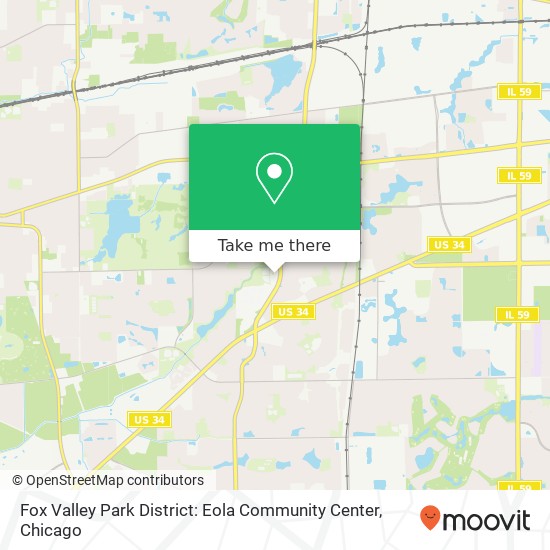 Fox Valley Park District: Eola Community Center map