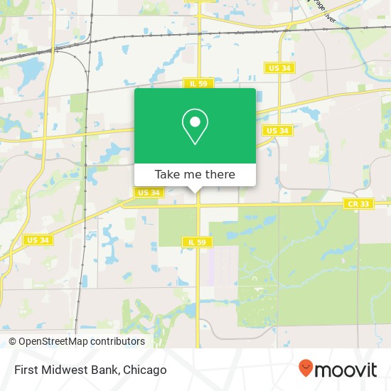 Mapa de First Midwest Bank