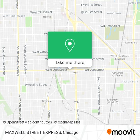 MAXWELL STREET EXPRESS map