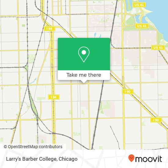 Larry's Barber College map