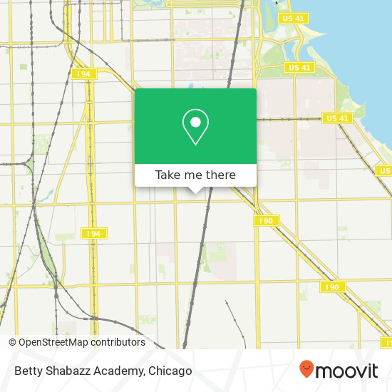 Betty Shabazz Academy map