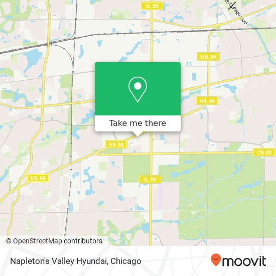 Napleton's Valley Hyundai map