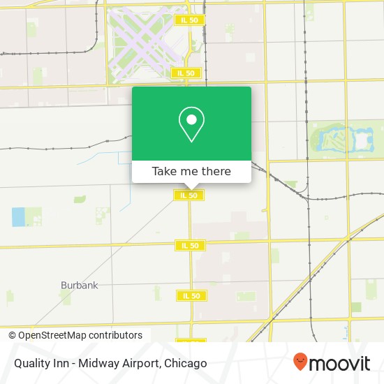 Quality Inn - Midway Airport map
