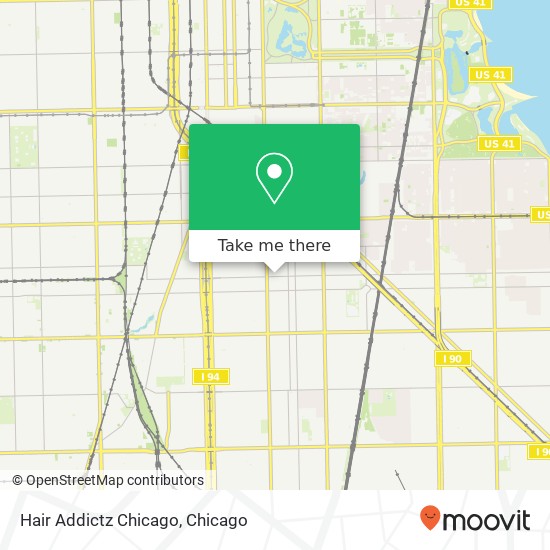 Hair Addictz Chicago map