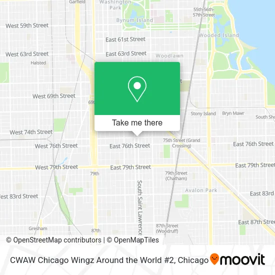 Mapa de CWAW Chicago Wingz Around the World #2