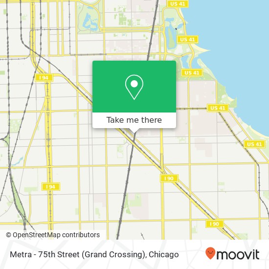 Metra - 75th Street (Grand Crossing) map