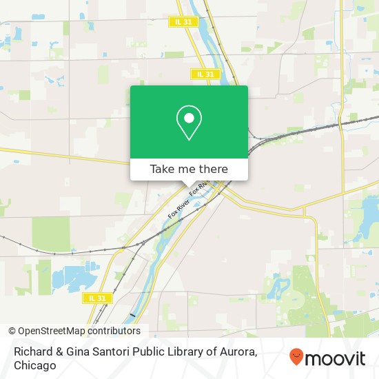 Mapa de Richard & Gina Santori Public Library of Aurora