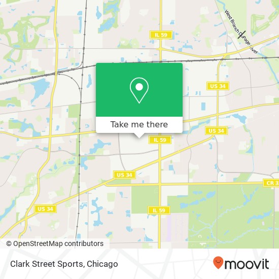 Clark Street Sports map