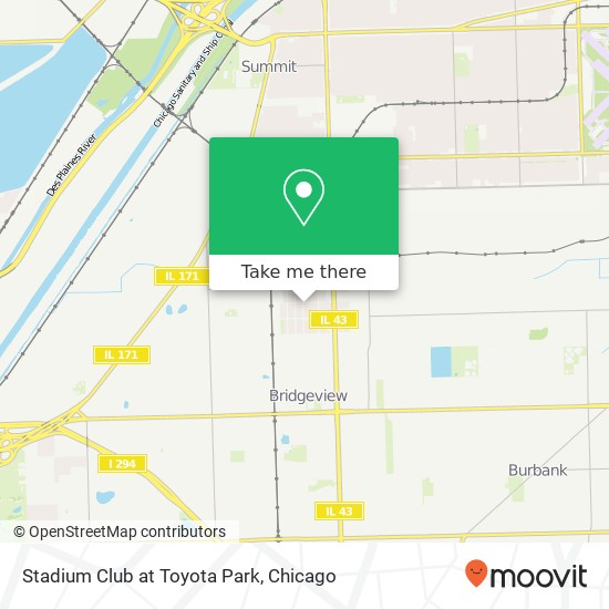 Stadium Club at Toyota Park map