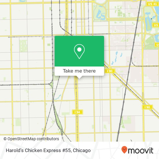 Harold's Chicken Express #55 map
