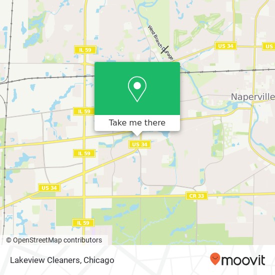 Lakeview Cleaners map