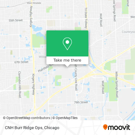 CNH Burr Ridge Ops map