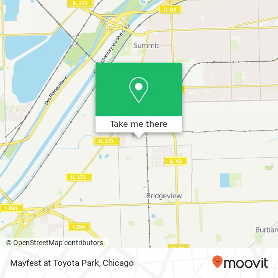 Mapa de Mayfest at Toyota Park