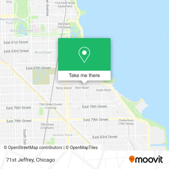 Mapa de 71st Jeffrey