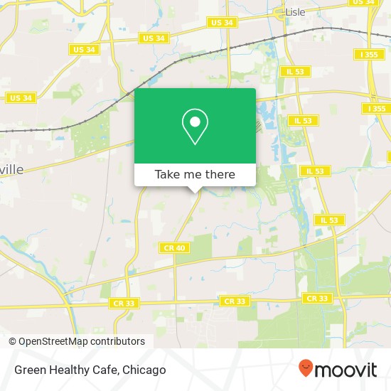 Green Healthy Cafe map