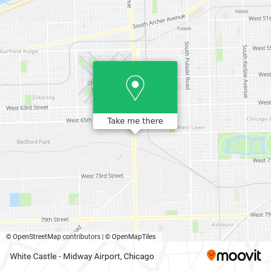 White Castle - Midway Airport map
