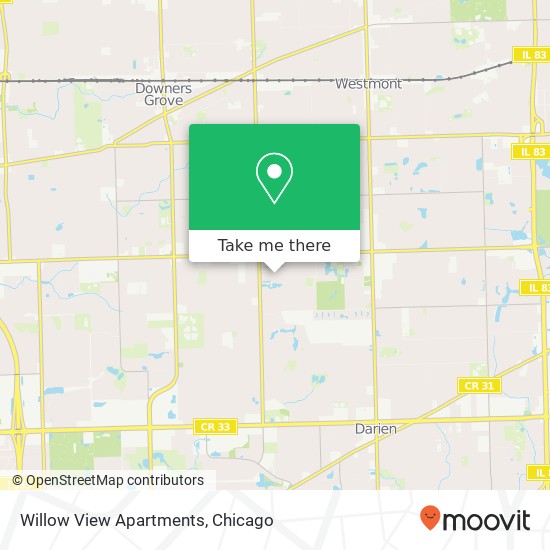Mapa de Willow View Apartments