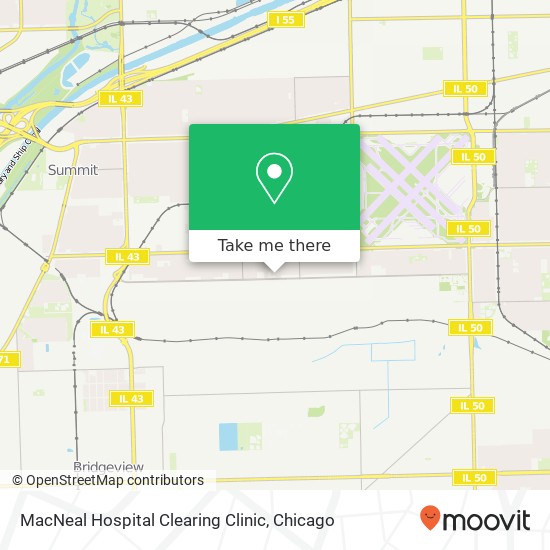 Mapa de MacNeal Hospital Clearing Clinic