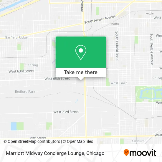 Marriott Midway Concierge Lounge map