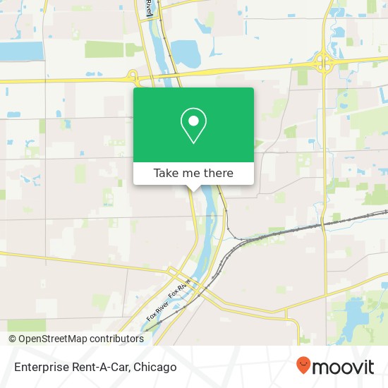 Mapa de Enterprise Rent-A-Car