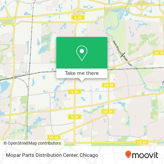 Mopar Parts Distribution Center map