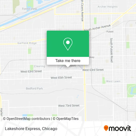 Lakeshore Express map