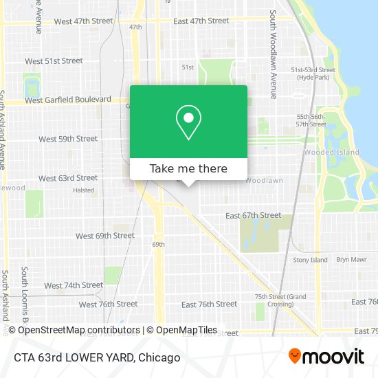 CTA 63rd LOWER YARD map