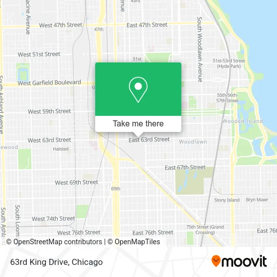 63rd King Drive map