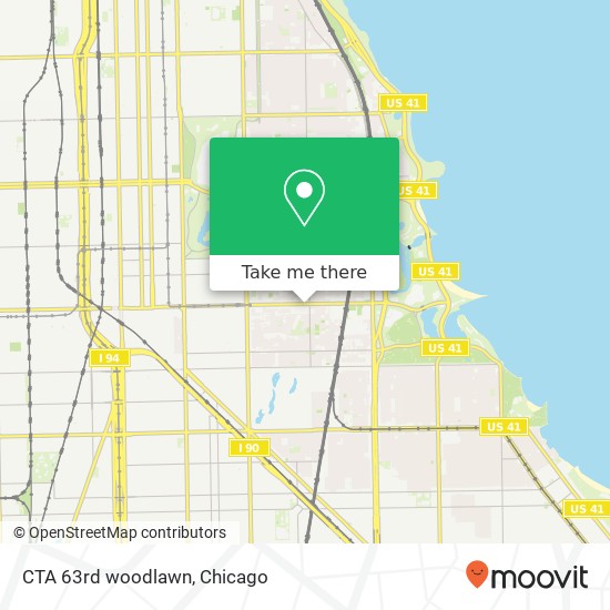 CTA 63rd woodlawn map