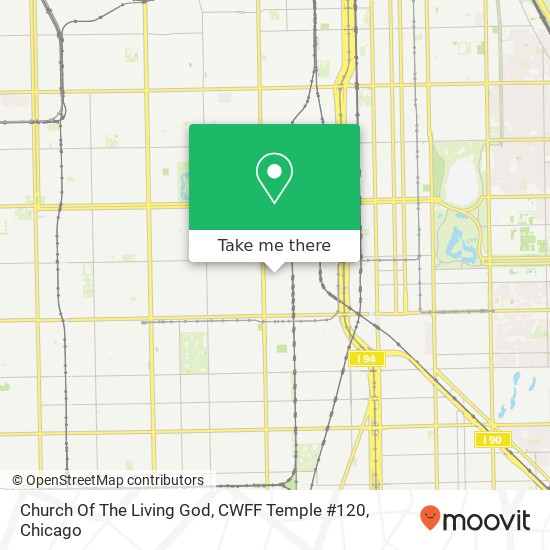 Mapa de Church Of The Living God, CWFF Temple #120