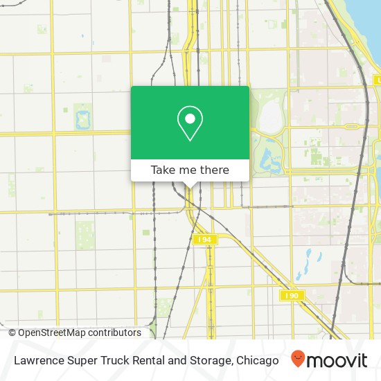 Lawrence Super Truck Rental and Storage map