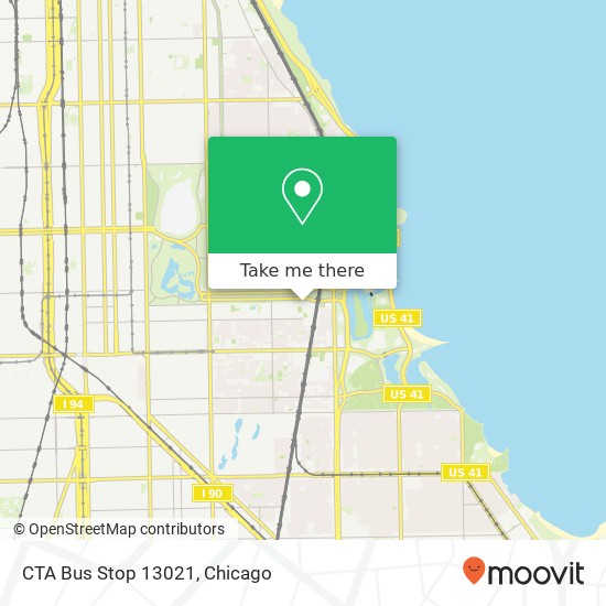 Mapa de CTA Bus Stop 13021