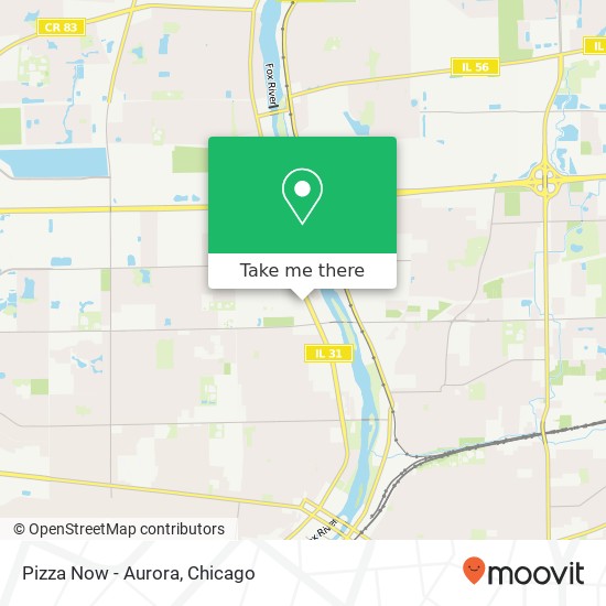Pizza Now - Aurora map